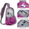 imageG4Free Sling Bag RFID Blocking Lightweight Crossbody Backpack Chest Shoulder Bag for Travel Sports RunningPurple