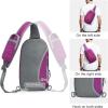 imageG4Free Sling Bag RFID Blocking Lightweight Crossbody Backpack Chest Shoulder Bag for Travel Sports RunningPurple