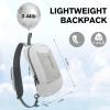 imageG4Free Sling Bag RFID Blocking Lightweight Crossbody Backpack Chest Shoulder Bag for Travel Sports RunningWhite