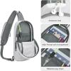 imageG4Free Sling Bag RFID Blocking Lightweight Crossbody Backpack Chest Shoulder Bag for Travel Sports RunningWhite