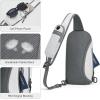 imageG4Free Sling Bag RFID Blocking Lightweight Crossbody Backpack Chest Shoulder Bag for Travel Sports RunningWhite