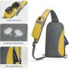 imageG4Free Sling Bag RFID Blocking Lightweight Crossbody Backpack Chest Shoulder Bag for Travel Sports RunningYellow