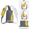 imageG4Free Sling Bag RFID Blocking Lightweight Crossbody Backpack Chest Shoulder Bag for Travel Sports RunningYellow