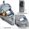 imageG4Free Sling Bag RFID Crossbody Sling Backpack with USB Charging Port Travel Hiking Daypack Shoulder Chest Bag for Women MenBlackGray