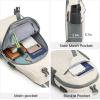 imageG4Free Sling Bag RFID Crossbody Sling Backpack with USB Charging Port Travel Hiking Daypack Shoulder Chest Bag for Women MenBlackIvory