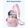 imageG4Free Sling Bag for Women Casual Crossbody Handbag Fashionable Shoulder Backpack Lightweight Chest BagPink