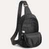 imageG4Free Sling Bag for Women Casual Quilted Puffer Crossbody Purse Lightweight Fanny Packs for Daily Travel WorkBlack