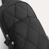 imageG4Free Sling Bag for Women Casual Quilted Puffer Crossbody Purse Lightweight Fanny Packs for Daily Travel WorkBlack