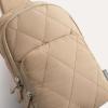 imageG4Free Sling Bag for Women Casual Quilted Puffer Crossbody Purse Lightweight Fanny Packs for Daily Travel WorkKhaki