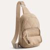 imageG4Free Sling Bag for Women Casual Quilted Puffer Crossbody Purse Lightweight Fanny Packs for Daily Travel WorkKhaki