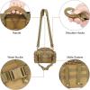 imageG4Free Sport Outdoor Waist Pack Tactical Sling Bag Hiking Fanny Pack Fishing TacklesTan