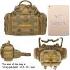 imageG4Free Sport Outdoor Waist Pack Tactical Sling Bag Hiking Fanny Pack Fishing TacklesTan