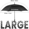 imageG4Free Strongest Golf Umbrella with Full Carbon Fiber Wellconstructed ampamp Super Lightweight ampamp Windproof Double Vented Mesh Canopy Large 62 Inch Oversized Stick Umbrellas for Rain Sun Automatic OpenBlack