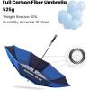 imageG4Free Strongest Golf Umbrella with Full Carbon Fiber Wellconstructed ampamp Super Lightweight ampamp Windproof Double Vented Mesh Canopy Large 62 Inch Oversized Stick Umbrellas for Rain Sun Automatic OpenNavyRoyal Blue
