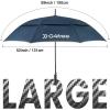 imageG4Free Strongest Golf Umbrella with Full Carbon Fiber Wellconstructed ampamp Super Lightweight ampamp Windproof Double Vented Mesh Canopy Large 62 Inch Oversized Stick Umbrellas for Rain Sun Automatic OpenNavy Blue