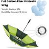 imageG4Free Strongest Golf Umbrella with Full Carbon Fiber Wellconstructed ampamp Super Lightweight ampamp Windproof Double Vented Mesh Canopy Large 62 Inch Oversized Stick Umbrellas for Rain Sun Automatic OpenFluorescentDark Green