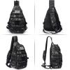 imageG4Free Tactical EDC Sling Backpack Military Rover Shoulder Sling Bag Pack with Pistol Holster for Concealed CarryBlack Cp