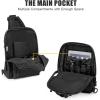 imageG4Free Tactical Sling Bag Backpack EDC Concealed Carry Bag Small Crossbody Shoulder Chest PackBlack