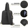 imageG4Free Tactical Sling Bag Backpack EDC Concealed Carry Bag Small Crossbody Shoulder Chest PackBlack