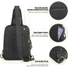 imageG4Free Tactical Sling Bag Backpack EDC Concealed Carry Bag Small Crossbody Shoulder Chest PackBlack Camo