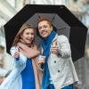 imageG4Free UPF 50 52 Inch UV Protection Umbrella Automatic Open Hook Handle J Stick Golf Umbrellas for Rain Sun ampamp Wind ProtectionSilverBlackSilverBlack