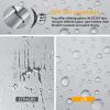 imageG4Free UPF 50 52 Inch UV Protection Umbrella Automatic Open Hook Handle J Stick Golf Umbrellas for Rain Sun ampamp Wind ProtectionSilverBlackSilverBlue
