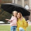 imageG4Free UPF 50 UV Protection 54 Inch Large Reverse Travel Umbrella 10 Ribs Windproof Compact Sun Blocking Inverted Car Umbrellas Automatic Open Close BlackSilverBlack