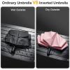 imageG4Free UPF 50 UV Protection 54 Inch Large Reverse Travel Umbrella 10 Ribs Windproof Compact Sun Blocking Inverted Car Umbrellas Automatic Open Close BlackSilverUVPinkSliver