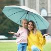 imageG4Free UPF 50 UV Protection 54 Inch Large Reverse Travel Umbrella 10 Ribs Windproof Compact Sun Blocking Inverted Car Umbrellas Automatic Open Close BlackSilverUVLake BlueSilver