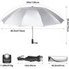 imageG4Free UPF 50 UV Protection 54 Inch Large Reverse Travel Umbrella 10 Ribs Windproof Compact Sun Blocking Inverted Car Umbrellas Automatic Open Close BlackSilverUVBlackSilver