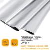 imageG4Free UPF 50 UV Protection 54 Inch Large Reverse Travel Umbrella 10 Ribs Windproof Compact Sun Blocking Inverted Car Umbrellas Automatic Open Close BlackSilverUVBlackSilver