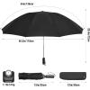 imageG4Free UPF 50 UV Protection 54 Inch Large Reverse Travel Umbrella 10 Ribs Windproof Compact Sun Blocking Inverted Car Umbrellas Automatic Open Close BlackSilverBlack