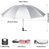 imageG4Free UPF 50 UV Protection 54 Inch Large Reverse Travel Umbrella 10 Ribs Windproof Compact Sun Blocking Inverted Car Umbrellas Automatic Open Close BlackSilverUVPinkSliver