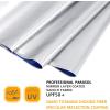 imageG4Free UPF 50 UV Protection 54 Inch Large Reverse Travel Umbrella 10 Ribs Windproof Compact Sun Blocking Inverted Car Umbrellas Automatic Open Close BlackSilverUVBlueSilver