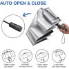 imageG4Free UPF 50 UV Protection Large Travel Umbrella 46 Inch Double Layer Auto Open Close Windproof Sun Blocking UmbrellaBlack