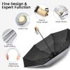 imageG4Free UPF 50 UV Protection Travel Sun Umbrella Compact 42 Inch Small UV Blocking SPF Umbrella Auto Open CloseBlack