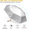 imageG4Free UPF 50 UV Protection Travel Sun Umbrella Compact 42 Inch Small UV Blocking SPF Umbrella Auto Open CloseBlack