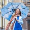 imageG4Free UPF 50 UV Protection Travel Umbrella 4246 Inch Windproof Silver Coating Sun Blocking UmbrellaSilverSky Blue