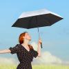 imageG4Free UPF 50 UV Protection Travel Umbrella with Wooden Handle 42 Inch Lightweight Sun Rain Folding Umbrellas Auto Open Close BlackBlack