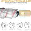 imageG4Free UPF 50 UV Protection Travel Umbrella with Wooden Handle 42 Inch Lightweight Sun Rain Folding Umbrellas Auto Open Close BlackPink
