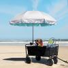 imageG4Free UPF 50 Universal Clamp On Umbrella Adjustable Outdoor UV Protection Beach Chair Umbrella for Strollers Wheelchairs Patio Chairs and Golf CartsLake Blue