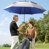 imageG4Free Vented UV GolfBeach Umbrella 68quot Arc Auto Open Oversize Extra Large Windproof Sun Shade Rain UmbrellasSilverBlue