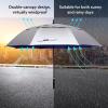 imageG4Free Vented UV GolfBeach Umbrella 68quot Arc Auto Open Oversize Extra Large Windproof Sun Shade Rain UmbrellasSilverBlue