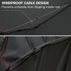 imageG4Free Windproof Travel Umbrellas for Rain 46inch Double Canopy Automatic Compact Umbrella with Strong Fiberglass Frame and Windproof CableBlackRed