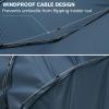 imageG4Free Windproof Travel Umbrellas for Rain 46inch Double Canopy Automatic Compact Umbrella with Strong Fiberglass Frame and Windproof CableNavy Blue