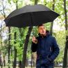 imageG4Free Wooden J Handle Umbrella 54 Inch Large Auto Open Classic Windproof Rain Stick Umbrellas for Men WomenBlack