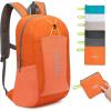 imageG4Free 24L Lightweight Packable Hiking Backpack Small Sport Travel Daypack Water Resistant for Women MenOrange