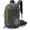 imageG4Free 35L Hiking Backpack Water Resistant Outdoor Sports Travel Daypack Lightweight with Rain Cover for Women Men Peacock GreenArmy Green