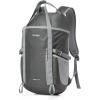 imageG4Free 35L Travel Daypack Waterproof Hiking Backpack for Camping Outdoor Sports Men Women Light GreyDark Grey