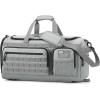 imageG4Free 3in1 Travel Duffle Bag for Men and Women 50L Large Gym Sports Bags Tactical Military Duffle Backpack with Shoes Compartment and Wet Pocket BlackLight Grey